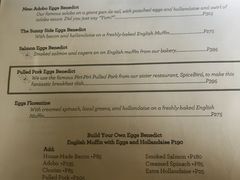 菜单-The Sunny Side Cafe Station 1