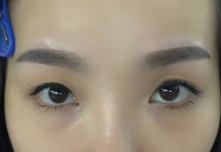 刚做好韩式半永久根雾眉-平萍纹绣韩式半永久定妆