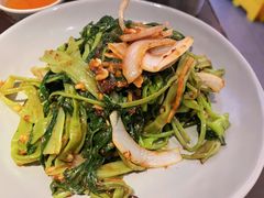 马拉盏炒通菜-大头虾越式风味餐厅(光明广场店)