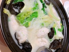 浓汤鱼滑杂菜煲-金苑海鲜酒家(来魅力店)