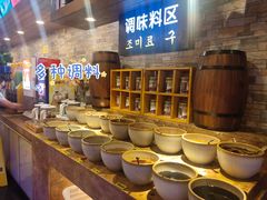 自助调料区-大漠风烤肉火锅自助餐厅(鹰展店)