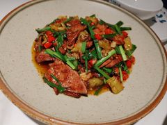 韭菜炒猪肝-花椒笑成都小馆(百脑汇店)