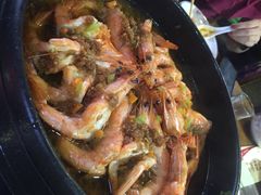 葱油开背虾-五谷粮煎饼卷大葱(景星店)