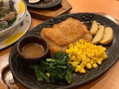 香辣烤肠配黑椒鸡排-萨莉亚意式餐厅(深圳北站店)