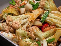 干锅有机花菜-老头儿油爆虾·知味杭州(爱琴海购物中心)