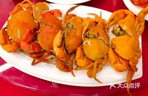 Golden丝 Steamed Red Crab