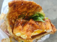 -小红车炸蛋葱油饼