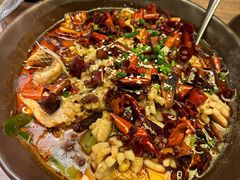 辣子水煮黑鱼片-香园茶社·金陵小灶(老门东店)