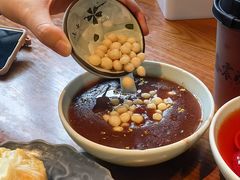 桂花豆沙鸡头米-鑫震源·苏式大虾生煎(山塘街店)