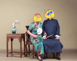 -时光纪亲子全家福照相馆(静安店母女写真父母纪念照)