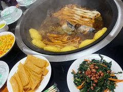 -北京龙庆四季香农家饭庄·灶台鱼·碳烤虹鳟鱼(龙庆峡店)