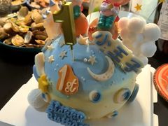 -咖咖熊蛋糕定制·英国蓝风车动物性淡奶油