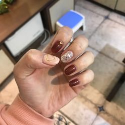 -孔雀手美甲美睫护理