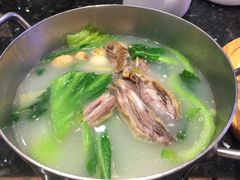 羊烧骨煲淋芥菜-新兴·金羊座·粤菜点心(乐峰店)
