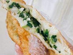 素韭菜馅饼-老方子馅饼粥(台东店)
