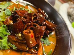 现炸辣椒油-京门老爆三·铜锅涮肉 爆肚(望京店)