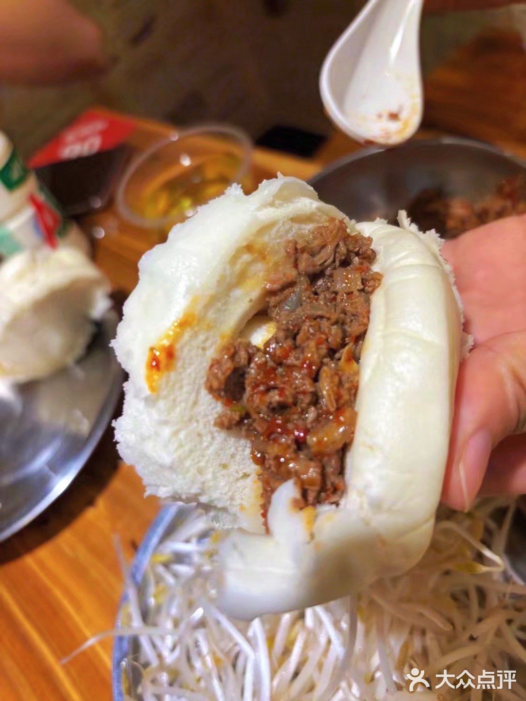 中式牛肉汉堡，真的超赞。