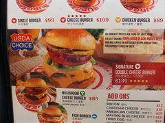 菜单-Burger Joys Central(中环士丹利街店)