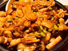 铁板八珍脆皮豆腐-百饺园酒楼(平山道店)