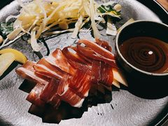 三年金钱火腿配大理手撕乳扇-泓0871臻选云南菜·味庄