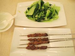 肉串和青菜-楼兰印象(朝外店)