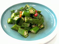 捞汁秋葵-黄鹤楼湖北特色菜(高碑店)