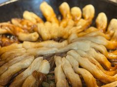 排骨豆角卷子-华盛园卷子王农家菜水库鱼