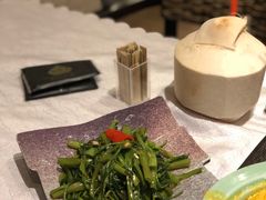 虾酱炒通菜-暹罗湾东南亚餐厅