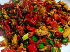 土干辣椒炒肉-瑶河山里菜