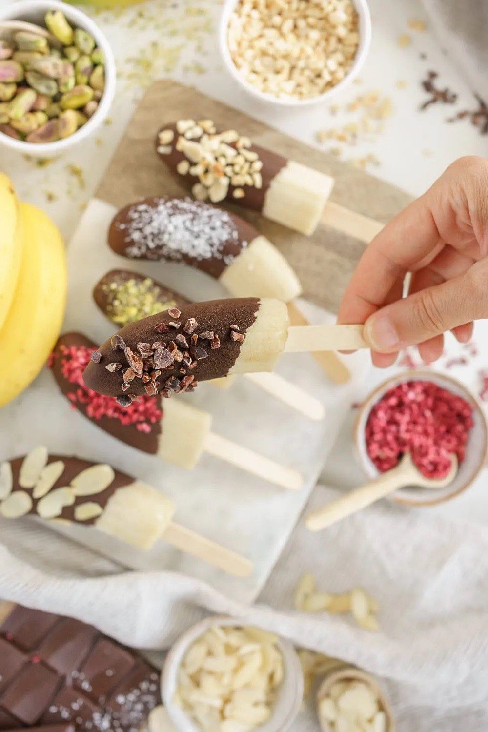 冷冻巧克力香蕉