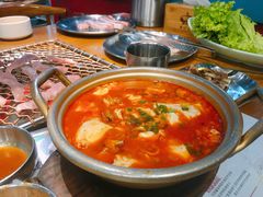 海鲜嫩豆腐汤配米饭-老炉家木炭烤肉(长江国际店)