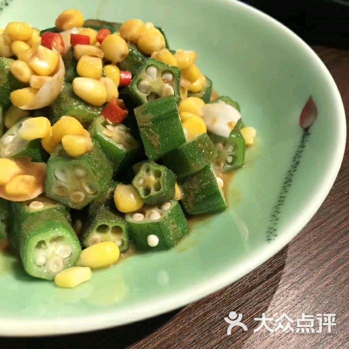 顺成饭店-炒秋葵图片-台安县美食-大众点评网