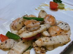 黑松露山药虾球-善养山房