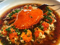 葱油蒸红膏蟹-玫瑰厅上海菜(兴国路店)