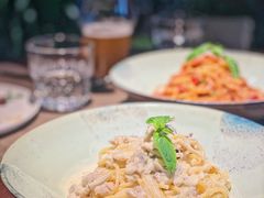 腌肉奶油蘑菇面-404干式熟成牛排馆•聚会餐厅