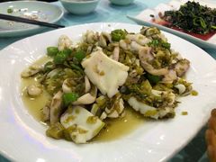 咸菜炒目鱼-小老板海鲜酒家(董家渡店)
