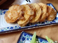 鸡蛋炸馒头片-大槐树烤肉馆