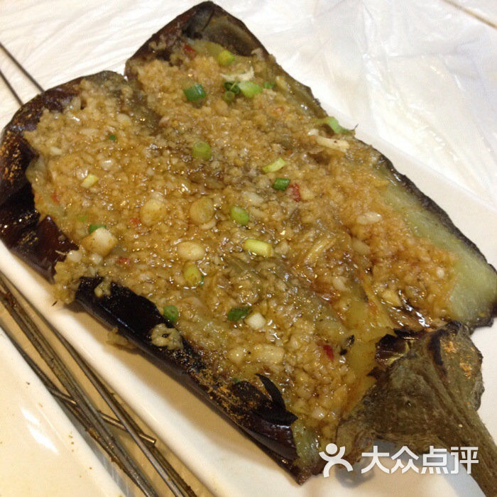 神玛海鲜烧烤(二七总店)-烤茄子-菜-烤茄子图片-武汉美食-大众点评网