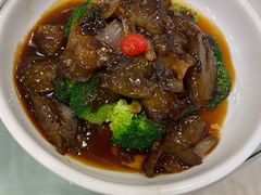 翡翠鲍汁扒海参-江南村酒家