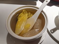 竹荪羊肚菌白菜心汤-四季民福烤鸭店(前门店)
