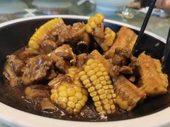 玉米烧排骨-刘胖子家常菜·蹄花焖藕(中南店)