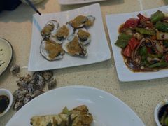 本地野生大生蚝蒜蓉-渔中舟海鲜大排档(普陀沈家门店)