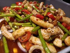 八爪鱼炒年糕-老头儿油爆虾(星光一期店)