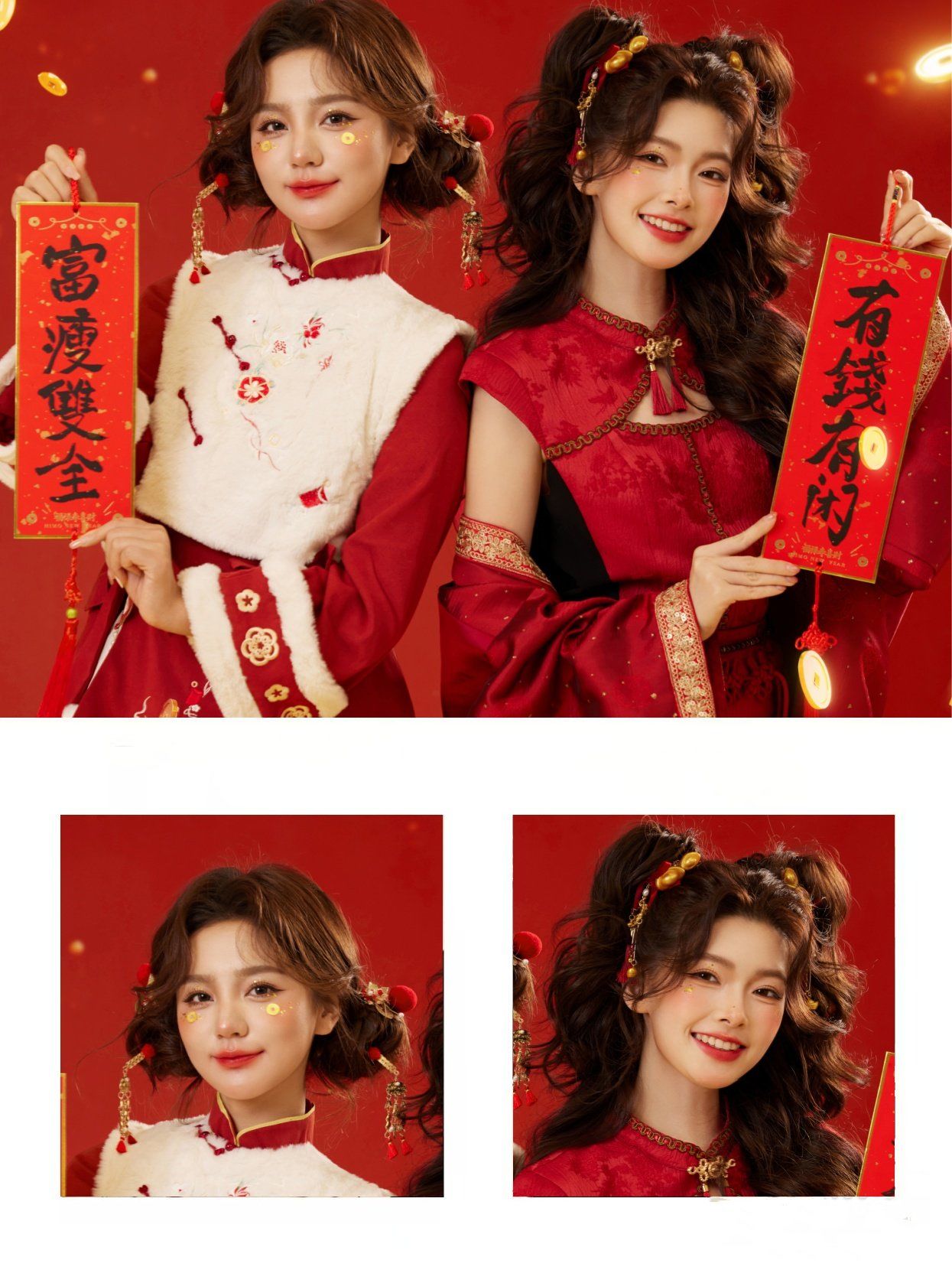 和好姐妹拍新年闺蜜合照,轻松get新年新头像