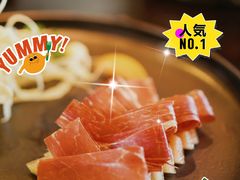 三年金钱火腿配大理手撕乳扇-泓0871臻选云南菜·味庄