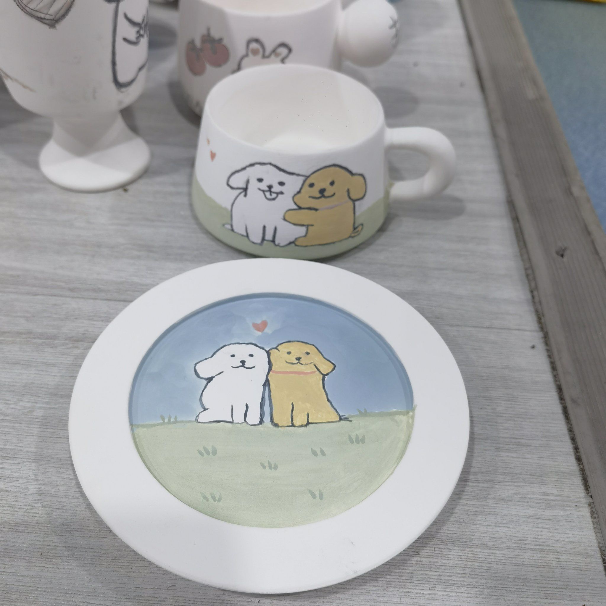 创意手画陶瓷杯