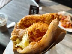 -小红车炸蛋葱油饼