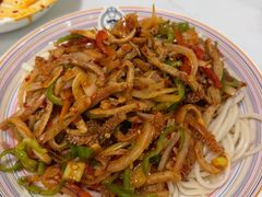 爆炒羊肚丝拌面-歹歹的加个面过油肉拌面(贵州路店)