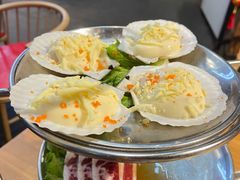 招牌芝士扇贝-青瓦炭韩潮烤肉(花园道店)