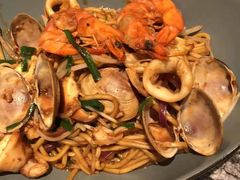 沙茶酱海鲜炒面-鹿港小镇(中关村店)